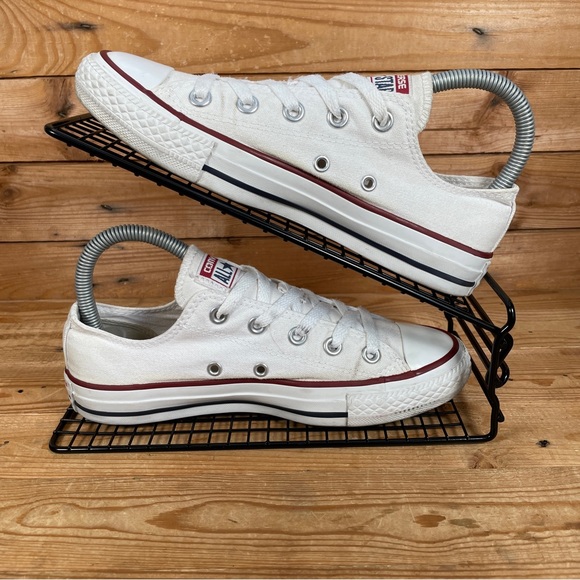 CONVERSE All Star Trainers Size UK 4 Womens White Canvas Lace Up Casual Shoes - Picture 2 of 13